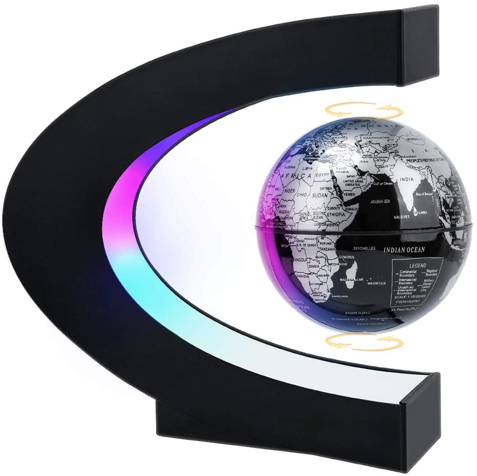 Visit the MOKOQI Store Black Magnetic Levitating Globe with LED Lighting