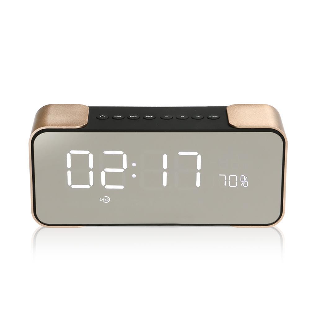TOP ROAD Portable Bluetooth Speaker Stereo Bass boombox LED Display Support Handsfree Mic FM Alarm Clock TF - Smart Tech Shopping