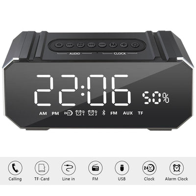 Toproad Alarm Clock Bluetooth Speaker - Smart Tech Shopping