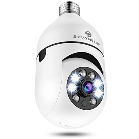 5GHz Light Bulb Camera, SYMYNELEC Security Camera - Smart Tech Shopping