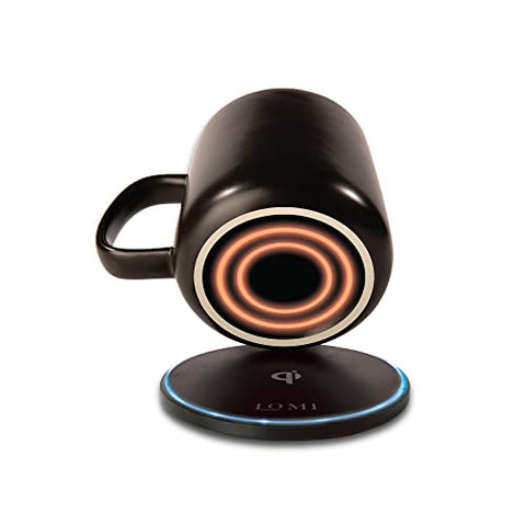 Lomi 2 in 1 Smart Mug Warmer and Qi Wireless Charger to Keep Coffee, Tea or Other Hot Beverages Warm