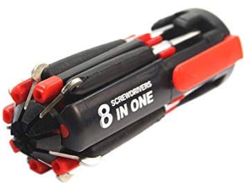 Tool Point 8 in 1 Aluminum Screwdriver Tool Kit with 6 LED Light - Smart Tech Shopping