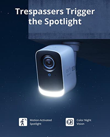eufy Security S300 eufyCam 3C 3-Cam Kit Security Camera Outdoor Wireless, 4K Camera, Expandable Local Storage Up To 16TB, Face Recognition AI, Spotlight, Color Night Vision, No Monthly Fee