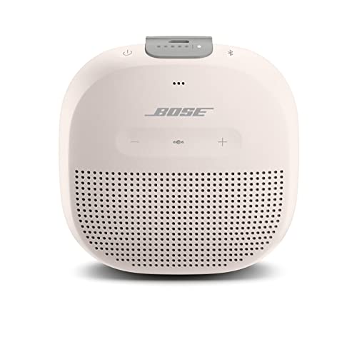 Bose SoundLink Micro Speaker - Renewed, Portable Bluetooth, White Smoke