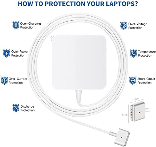 Universal Replacement MacBook Air Charger 45W T-tip Compatible with 11 Inch 13 Inch 13.3 Inch - Smart Tech Shopping