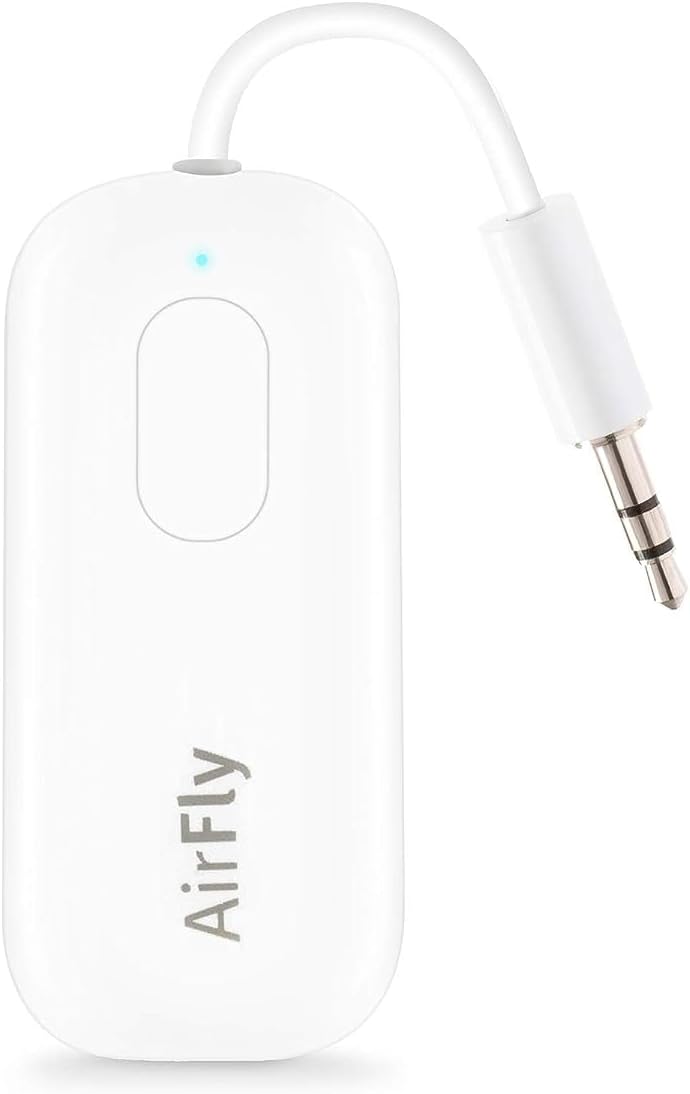 Twelve South AirFly Pro Bluetooth Wireless Audio Transmitter/ Receiver for up to 2 AirPods /Wireless Headphones