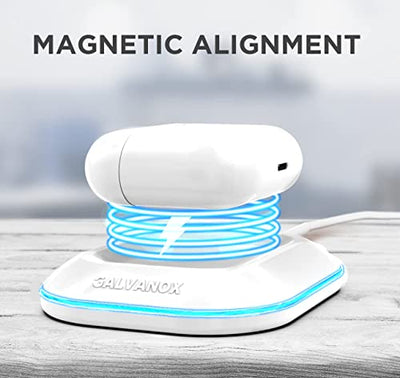 Galvanox AirPods Pro Charger - Magnetic Alignment, Softglow Indicator (White)