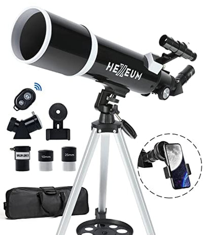 HEXEUM Telescope 80mm Aperture 600mm Fully Multi-Coated for Adults & Beginner Astronomers - Smart Tech Shopping