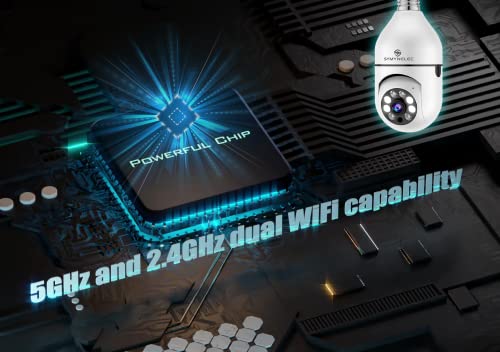 5GHz Light Bulb Camera, SYMYNELEC Security Camera - Smart Tech Shopping