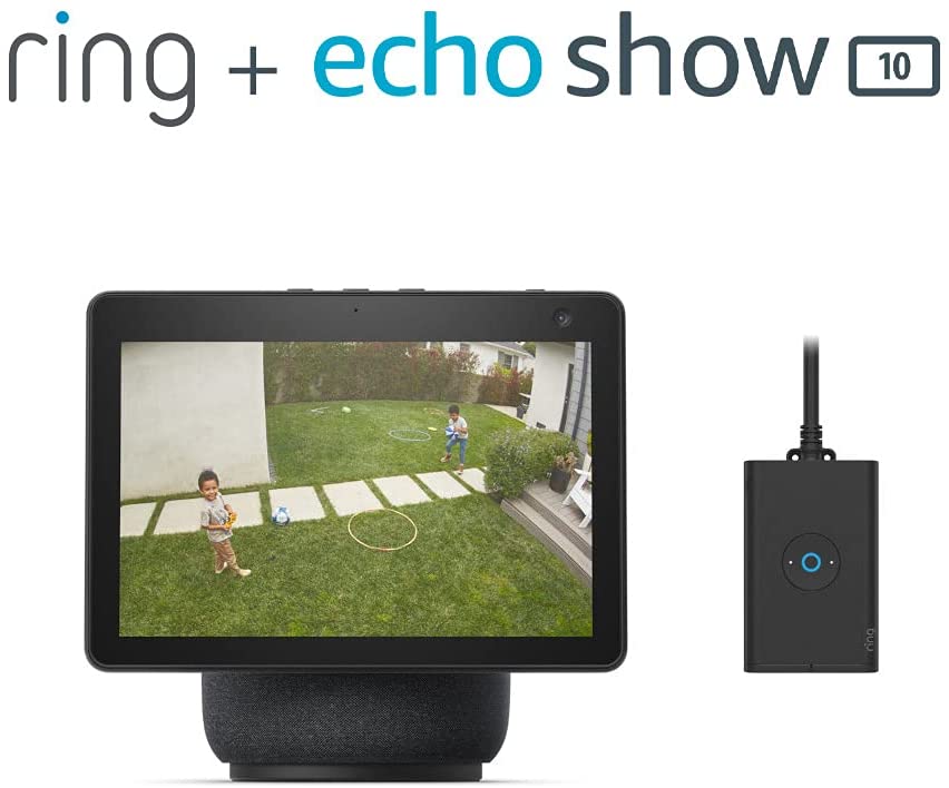 Echo Show 10 (3rd Gen) | HD smart display with motion and Alexa | Glacier White Glacier White Device Only - Smart Tech Shopping