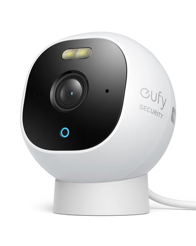 eufy Security Outdoor Cam E210, All-in-One Security Camera with 1080p Resolution, Spotlight, Color Night Vision, No Monthly Fees, Wired Camera, IP67 Weatherproof, Motion Only Alert*