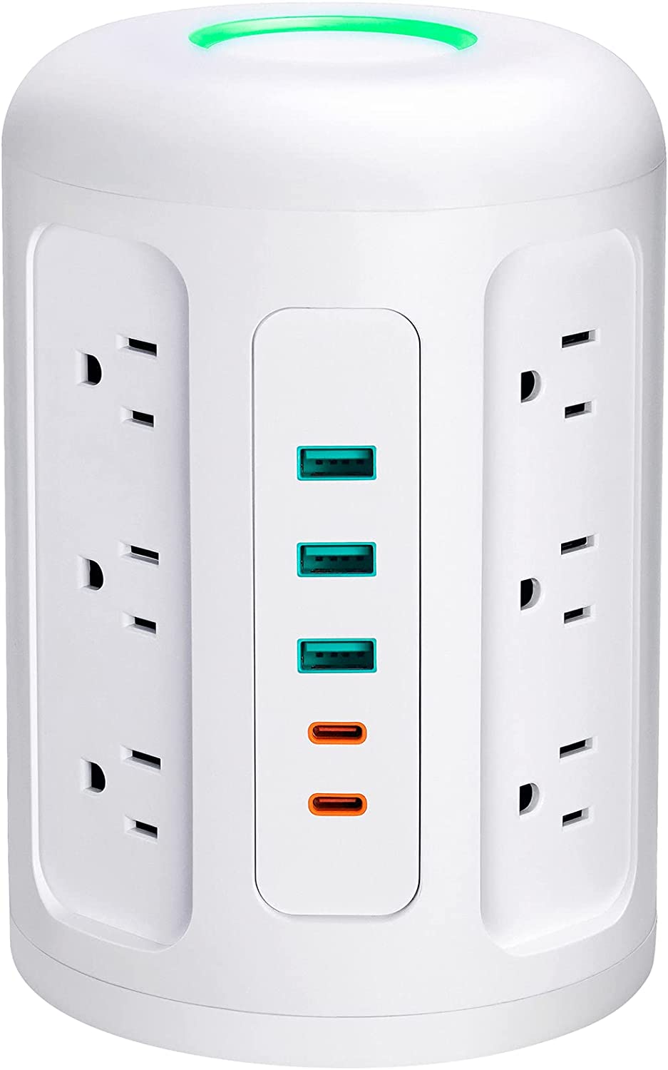 Power Strip Tower With 12 Widely Spaced AC Multiple Outlets & 6 USB Ports for Phones - Smart Tech Shopping