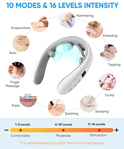 Portable Electric Neck Massager with heat for Pain Relief