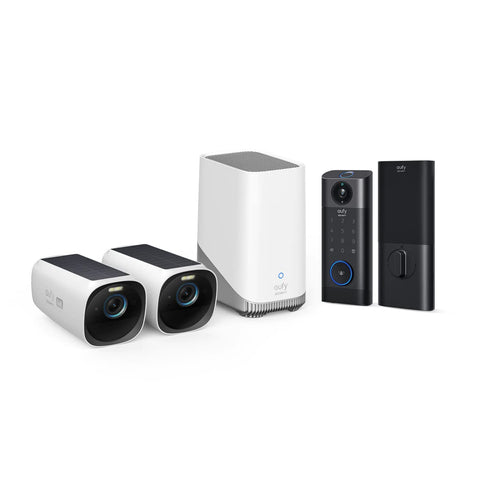 eufy S330 Video Lock & eufyCam 3 Kit: Keyless Entry, Remote Security for Pets