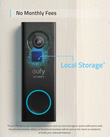 eufy 2K Wi-Fi Doorbell: Sharp Video, Local Storage, No Fees
