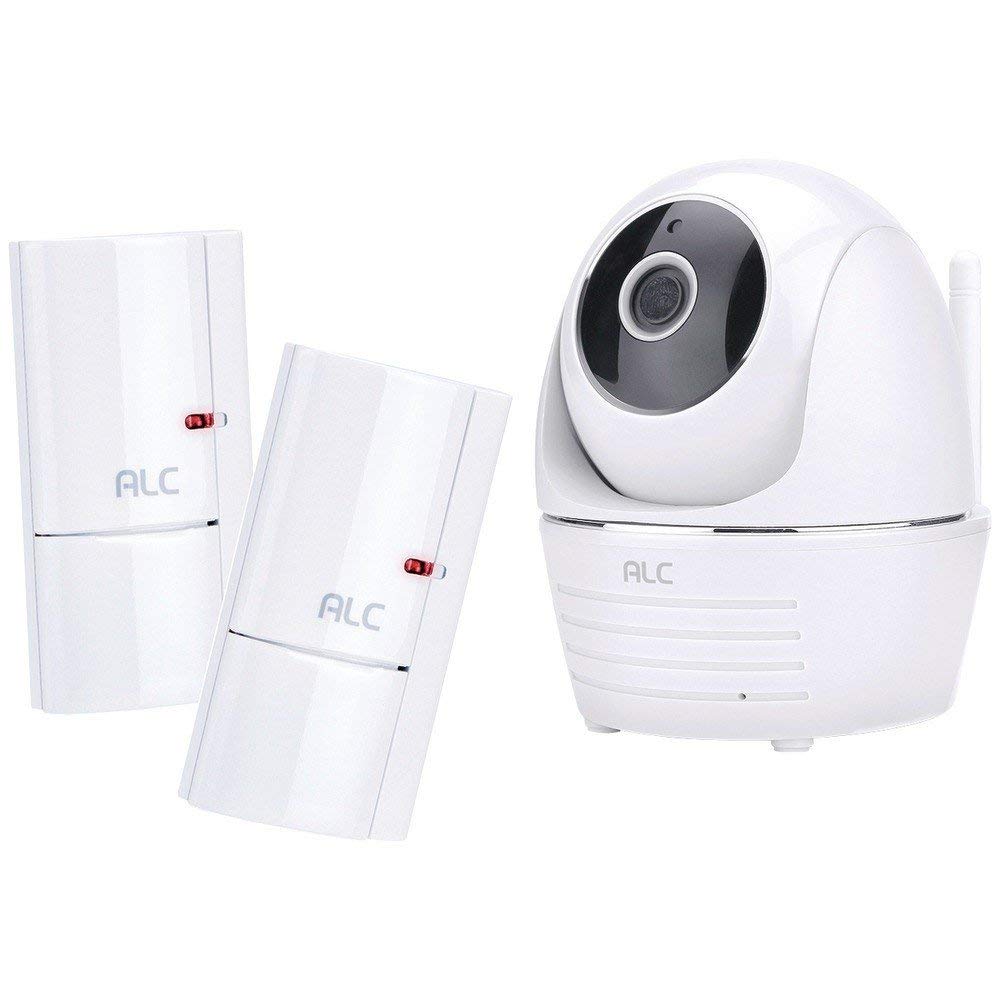 ALC SensorCam II Wireless Security Camera System with Full HD Pan & Tilt Camera and 2 Door Window Sensors - Smart Tech Shopping