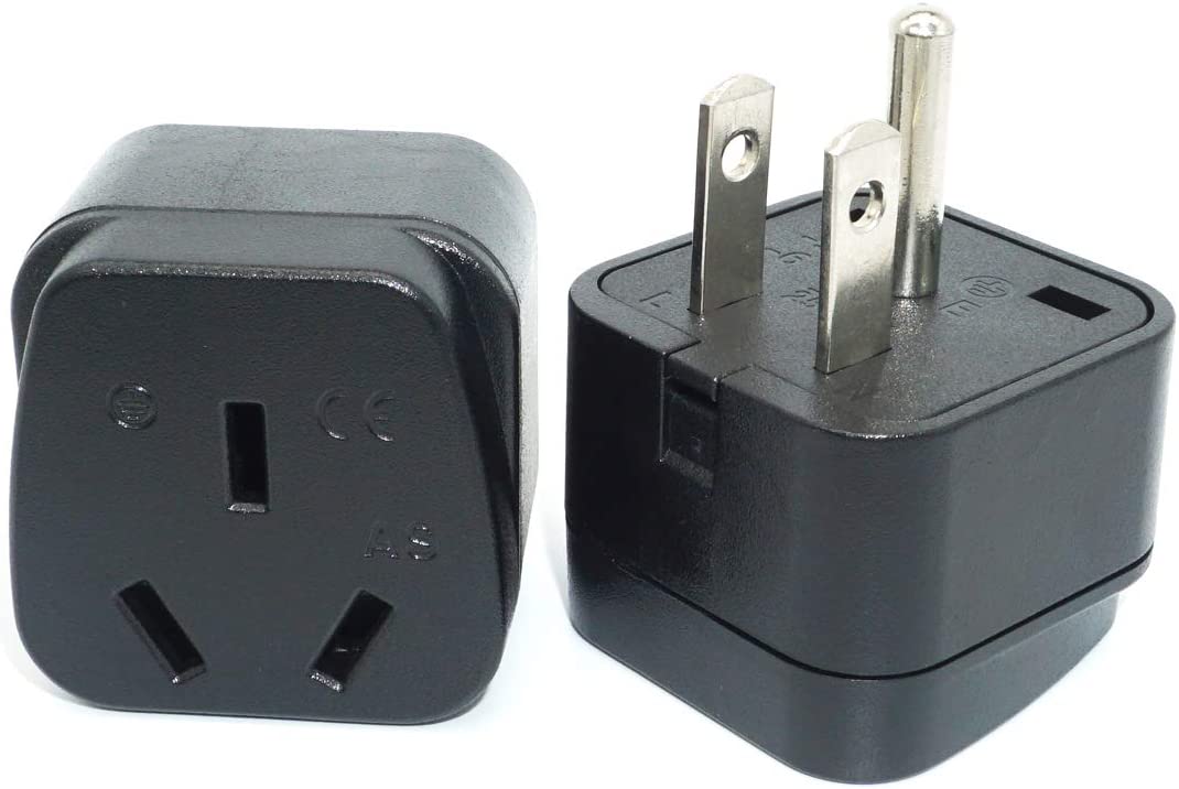 Travel Adapter for Australia/New Zealand with Safety Shutter and Insulated Pins - Smart Tech Shopping