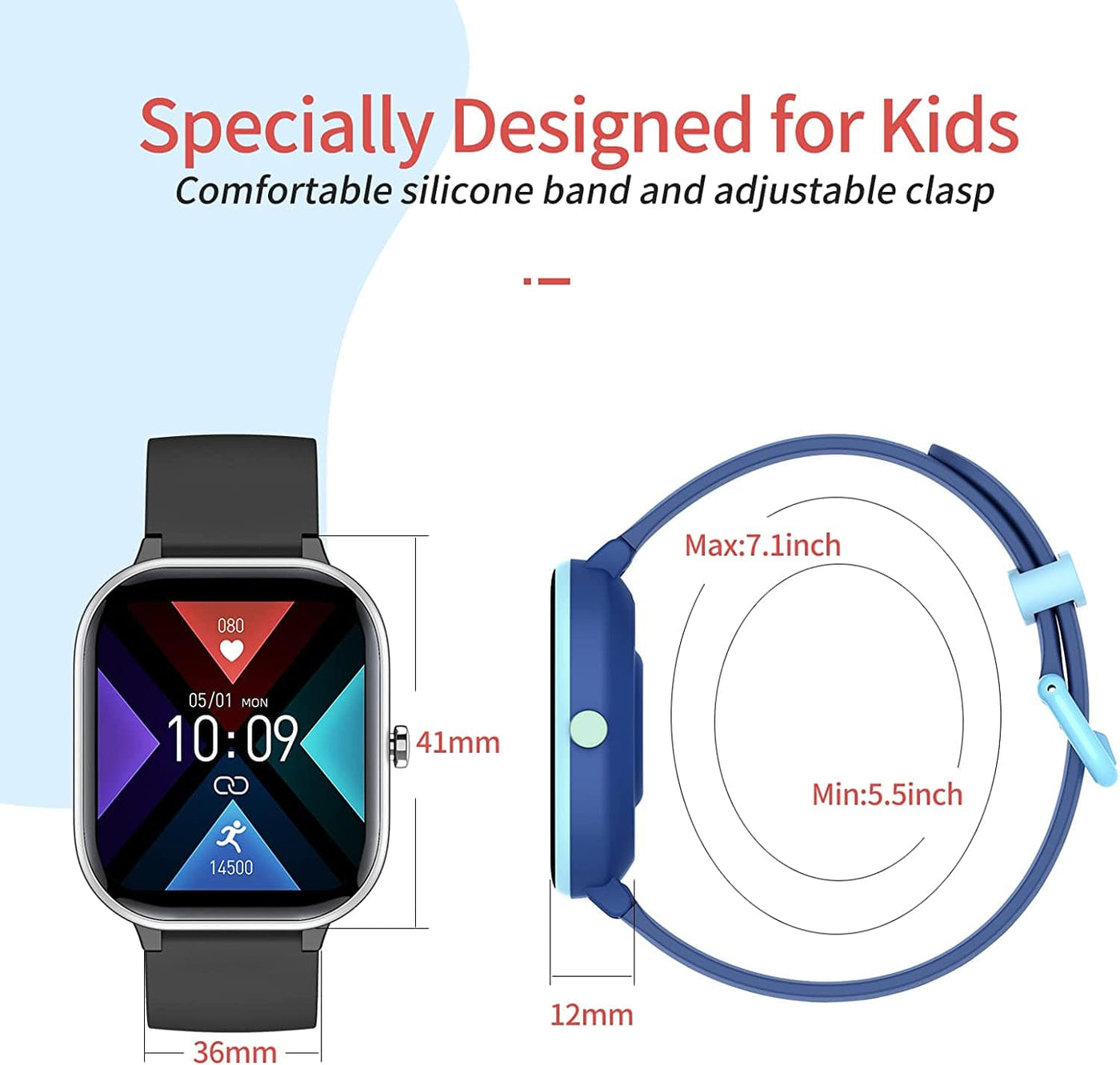 HENGTO Fitness Tracker Waterproof Kids Smart Watch - Smart Tech Shopping