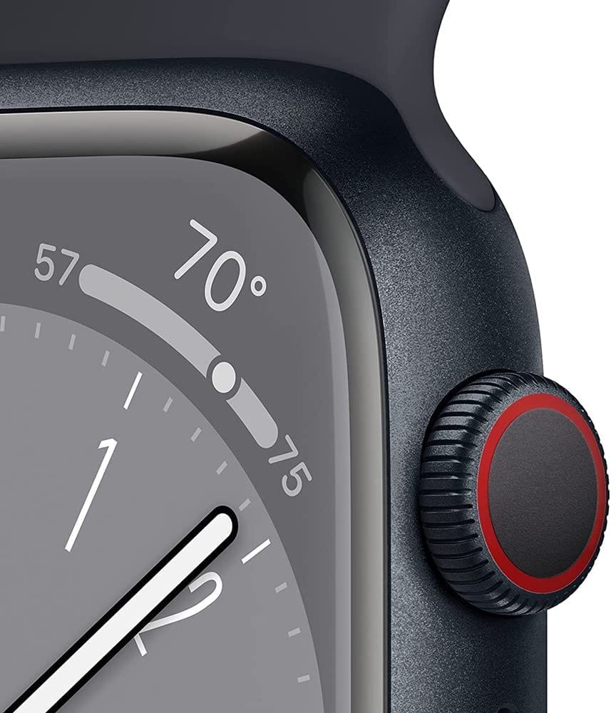Apple Watch Series 8 [GPS + Cellular, 45mm] Midnight Aluminum Case - Smart Tech Shopping