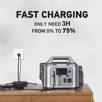 Steelite Roket Portable Power Station 300W Portable Generator with 10-Ports 2AC Outlets - Smart Tech Shopping