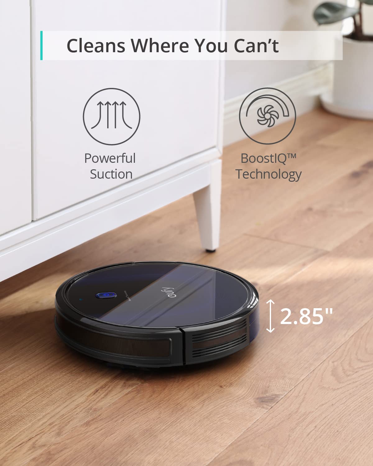 eufy BoostIQ RoboVac 15C MAX Robot Vacuum Cleaner, Wi-Fi Connected, Super Thin, Powerful Suction, Quiet, Self-Charging Robotic Vacuum Cleaner, Cleans Hard Floors to Medium-Pile Carpets