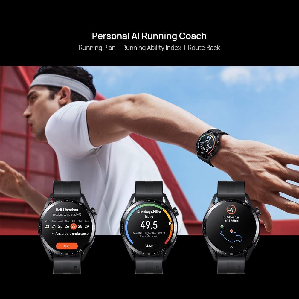 HUAWEI Watch GT 3 (46mm) GPS + Bluetooth Smartwatch - Smart Tech Shopping
