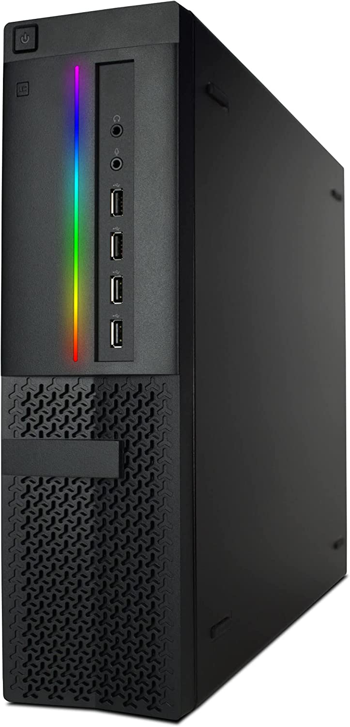 Dell OptiPlex PC: Quad-Core Power, RGB Lighting, & Blazing Speeds (Renewed)