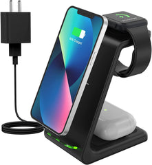 Wireless Charging Station for Apple Products, 3 in 1 Wireless Charging Station - Smart Tech Shopping