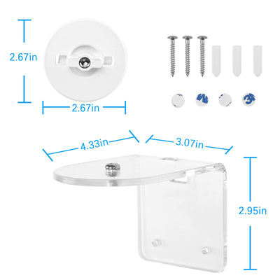 OkeMeeo Wall Mount for TP-Link Tapo C210 2K Pan Tilt Security Camera and TP-Link Tapo C200