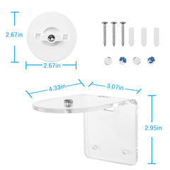 TP-Link Tapo C210/C200 Wall Mount! Wider View, Easy Install (Clear Acrylic)