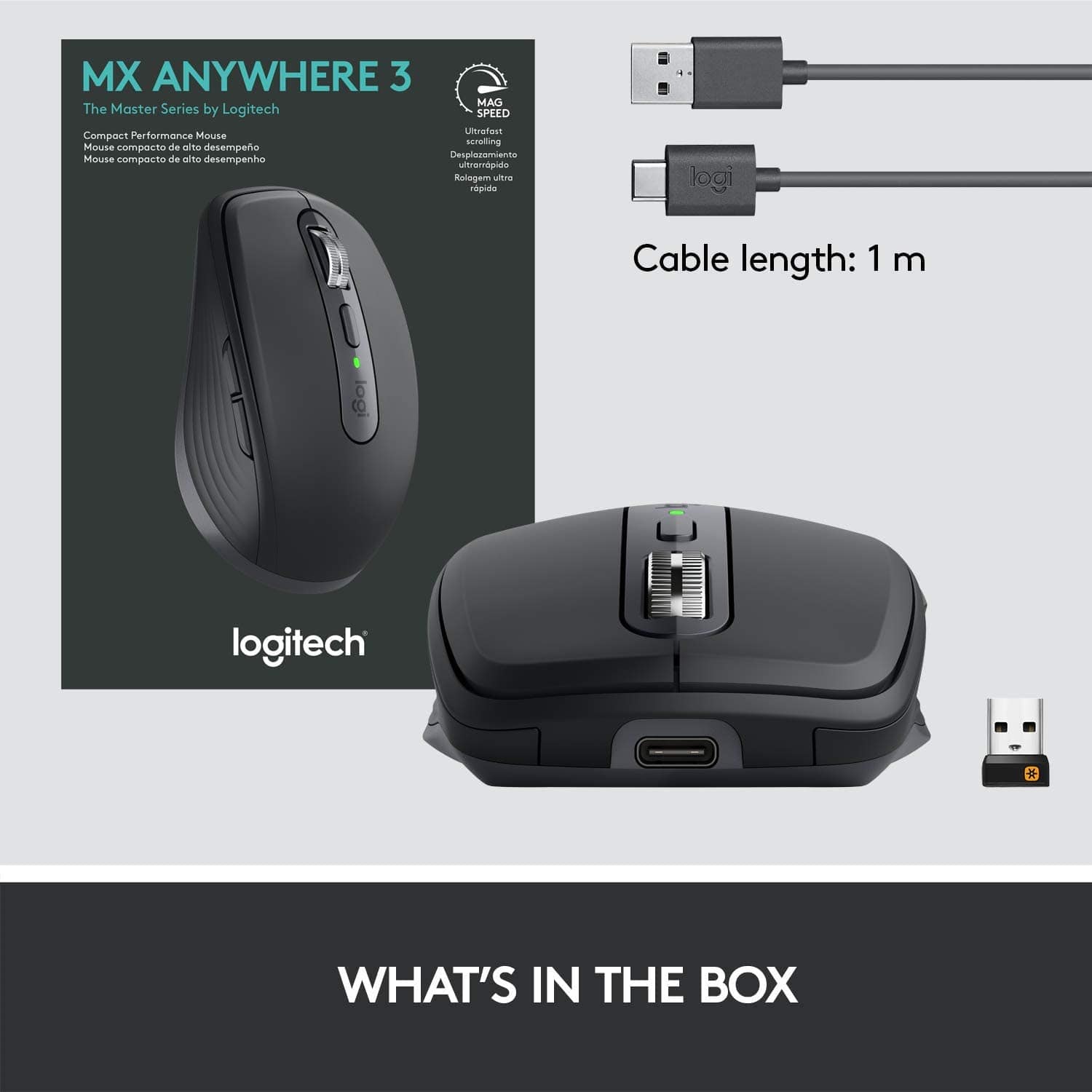 Logitech MX Anywhere 3 Compact Performance Mouse - Wireless, Fast Scrolling - Smart Tech Shopping