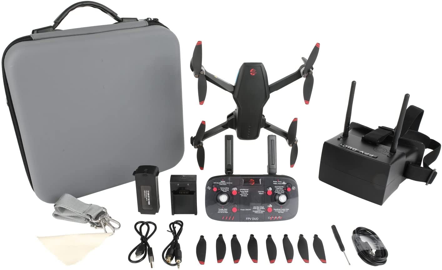 VTI FPV Duo Camera Racing Drone with Immersive Goggles - 28 Min Flight, Easy Controls - Smart Tech Shopping