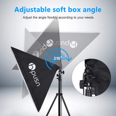 HPUSN Softbox Lighting Kit:Video Softbox-Professional Studio Photography Equipment for Portrait Product Fashion Photography Four Corner Softbox Kit - Smart Tech Shopping