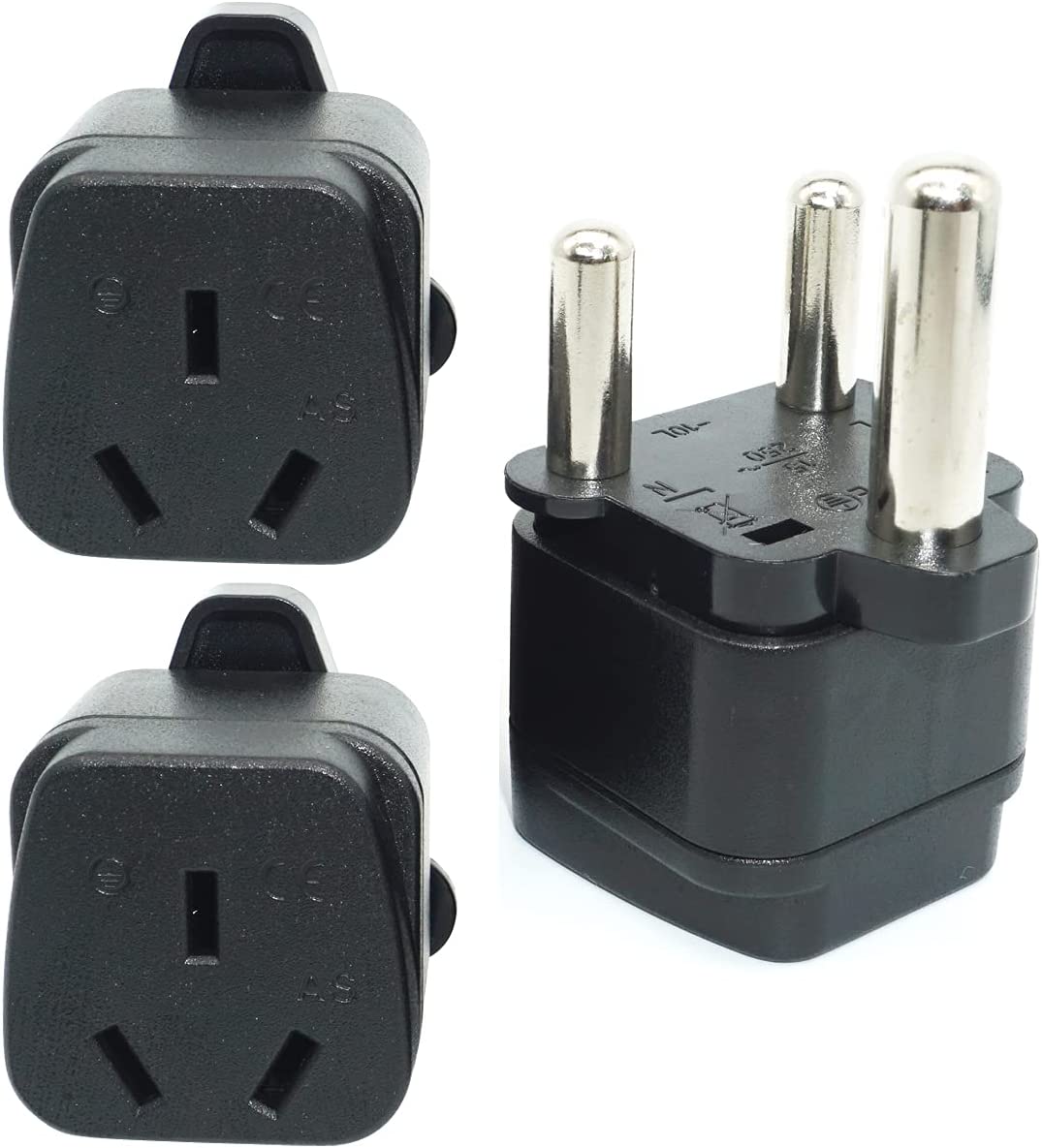 Travel Adapter for Australia/New Zealand with Safety Shutter and Insulated Pins - Smart Tech Shopping