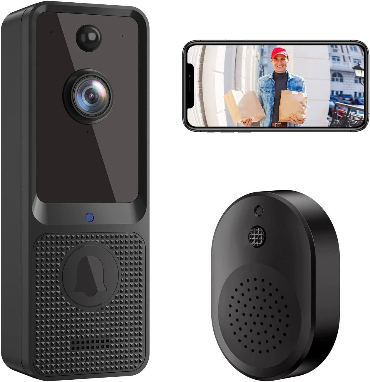 Wireless Doorbell Camera with Chime, EKEN Smart Video Doorbell Camera - Smart Tech Shopping