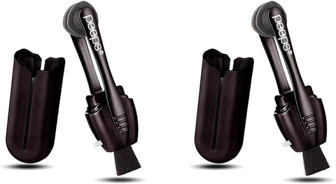 CarbonKlean Peeps Eyeglass Lens Cleaner - Efficient and Durable Carbon Microfiber Technology - Exclusively Used by NASA - 500 Uses (Injected Black)