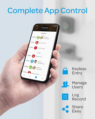 Smart Lock, ULTRALOQ U-Bolt Pro, 6-in-1 Keyless Entry Door Lock with App, Fingerprint, Bluetooth and Keypad, ANSI Grade 1 Certified, Smart Door Lock, Smart Deadbolt, Front Door Lock, IP65 Wat