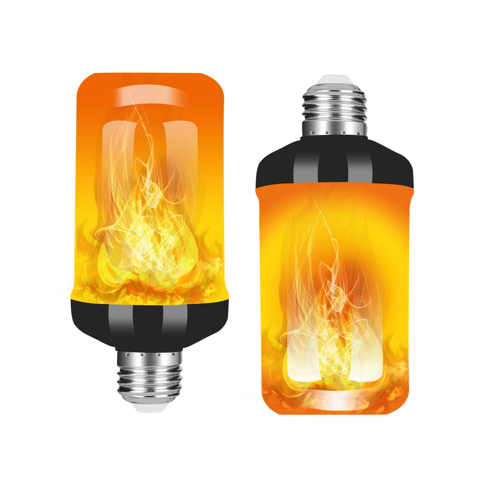 LED Flame Light Bulb,4 Modes Fire Light Bulbs with Gravity Sensor as decorations - Smart Tech Shopping