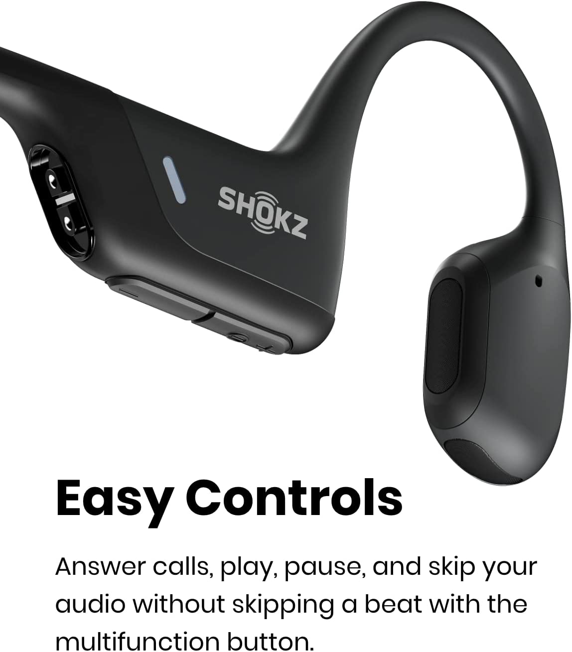 SHOKZ OpenRun Pro - Bluetooth Bone Conduction Sport Headphones with Deep Bass - Sweat-Resistant for Workouts - Smart Tech Shopping