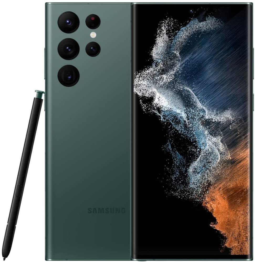 SAMSUNG Galaxy S22 Ultra Cell Phone, Factory Unlocked Android Smartphone, 128GB, 8K Camera & Video, Brightest Display Screen, S Pen, Long Battery Life, Fast 4nm Processor, US Version, Phantom