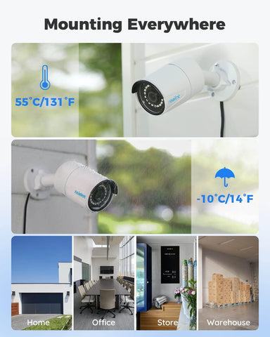 REOLINK 16CH 5MP Home Security Camera System, 8pcs Wired 5MP Outdoor PoE IP Cameras with Person Vehicle Detection, 4K 16CH NVR with 3TB HDD for 24-7 Recording, RLK16-410B8-5MP - Smart Tech Sh