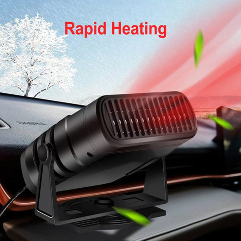 DDRADON Portable car Heater 2 in 1 Auto Car Windshield Heater Cooling Fan 12V 120W - Smart Tech Shopping