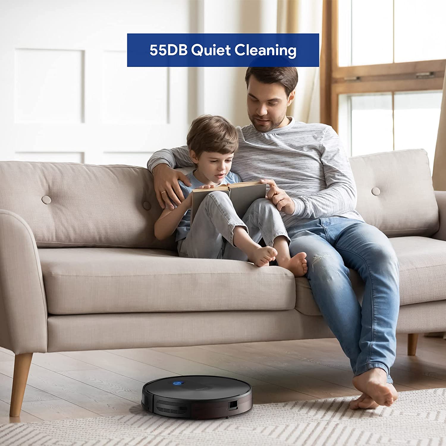 Robot Vacuum Cleaner Strong Suction Quiet Self-Charging Robotic Vacuum Cleaner - Smart Tech Shopping