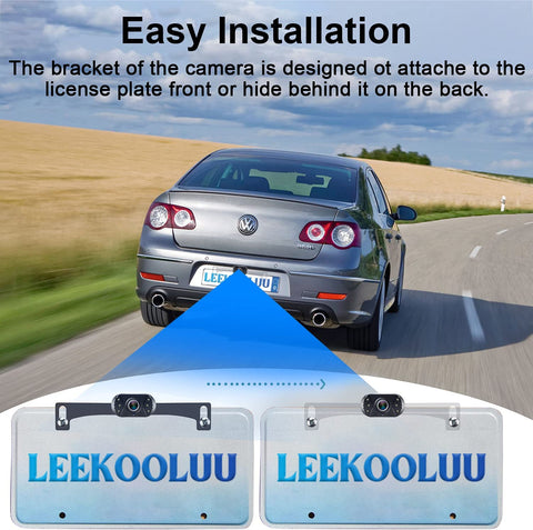 Waterproof Night Vision Backup Camera Rear View Monitor Kit HD 1080P for Car Truck Minivan - Smart Tech Shopping