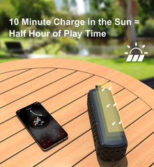 Solar Bluetooth Speaker with Waterproof and Wireless - Smart Tech Shopping