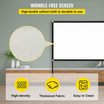VEVOR 180-Inch Portable Projector Screen with Stand: Ultimate Viewing Experience Anywhere