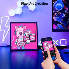 Divoom Pixoo-64 WiFi Pixel Art Frame (64x64 LED) | App Control, Social Media