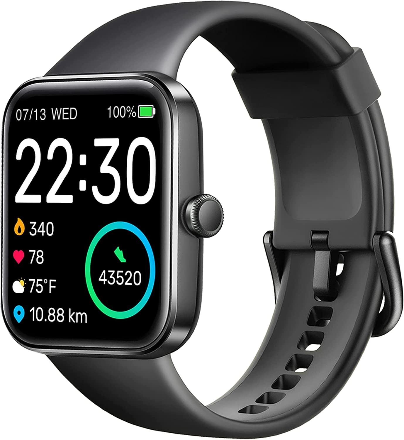 SKG Smart Watch Fitness Tracker with 5ATM Swimming Waterproof - Smart Tech Shopping