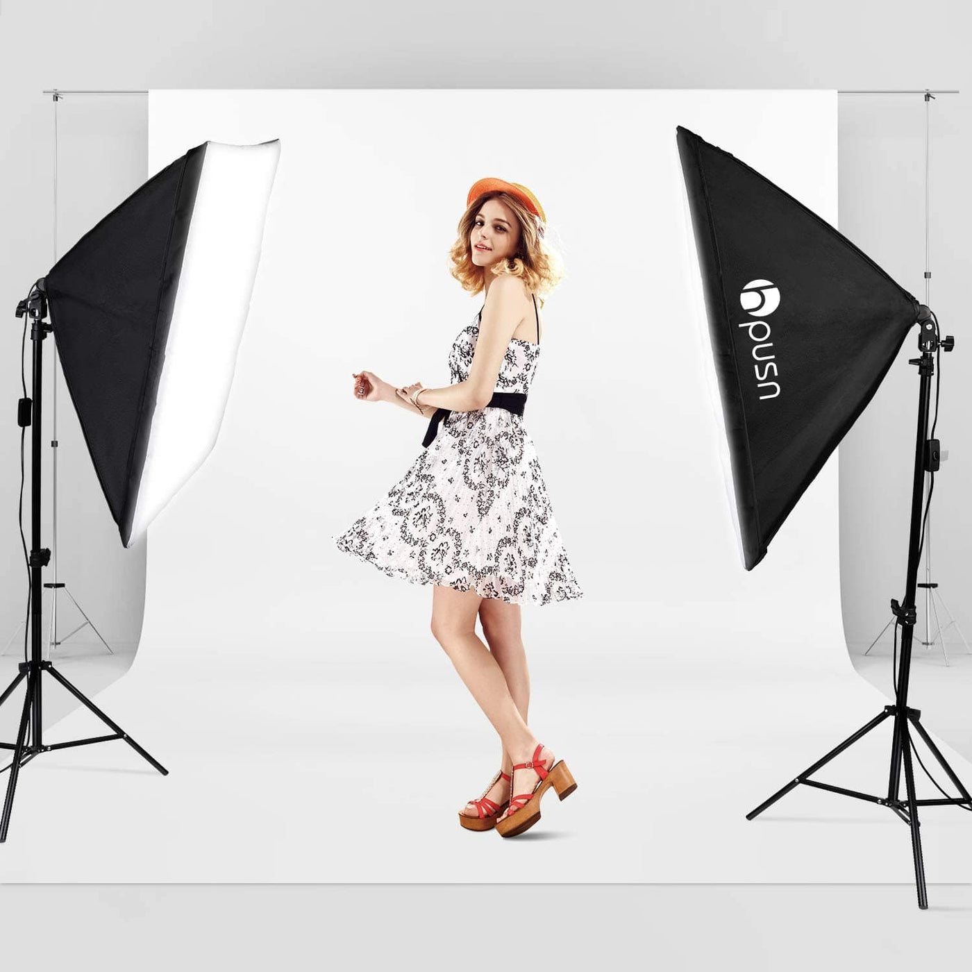 HPUSN Softbox Lighting Kit:Video Softbox-Professional Studio Photography Equipment for Portrait Product Fashion Photography Four Corner Softbox Kit - Smart Tech Shopping