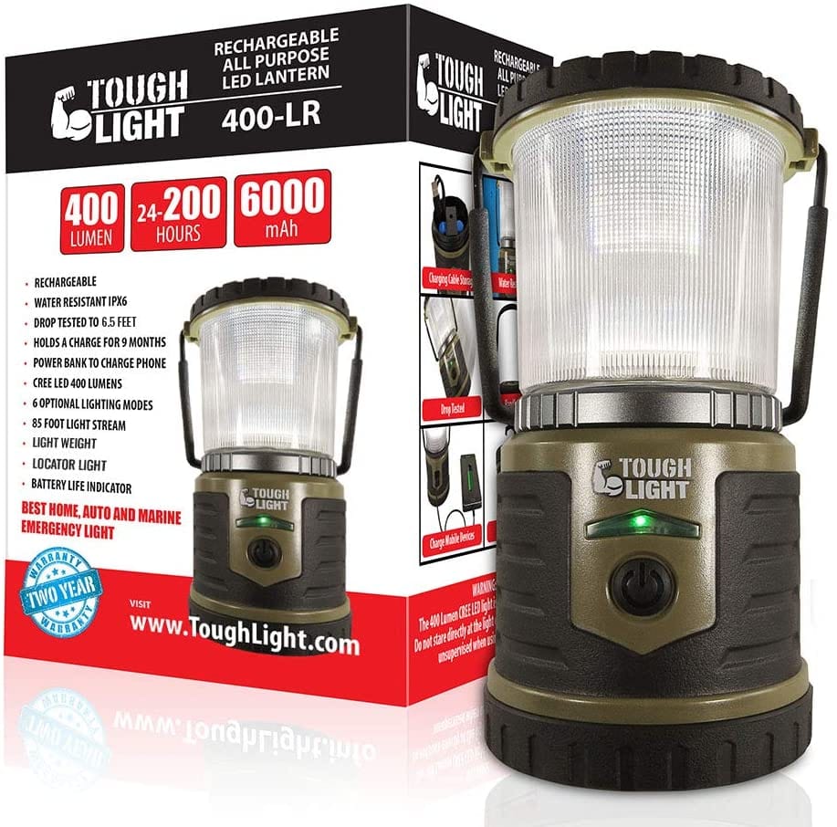 Tough Light 400-LR, USB Rechargeable Camping Lantern - Smart Tech Shopping